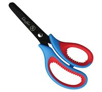 Läufer 87221 - Tijeras ergonómicas para niños a partir de 1er grado, color rojo y azul, para diestros, tijeras de punta redonda