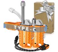 lafagiet Encendedor recargable tipo C, cuello flexible de 360°, resistente al viento y al agua, encendedores de arco eléctrico para velas, camping