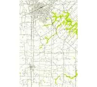 Lafayette Louisiana Map Journal: Vintage Map Notebook