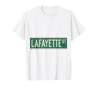 Lafayette St NYC - Letrero de calle para hombres, mujeres y niños Camiseta