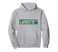 Lafayette St NYC - Letrero de calle para hombres, mujeres y niños Sudadera con Capucha