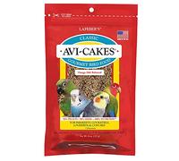 LAFEBER'S Classic AVI-Cakes - Comida para pájaros para Mascotas, Hecha con Ingredientes no modificados genéticamente y de Grado Humano, para cacatúas Conures periquitos, buñuelos (8 onzas)