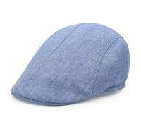 Lafefe Gorras Planas para Hombre, Azul, Talla única