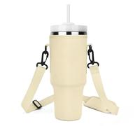 Lafefe Stanley - Bolsa para Botella de Agua, Accesorios para Vasos de 1,134.0 g, Bolsa de Botella de 1,134.0 g, Correa de Hombro Ajustable y Clip de mosquetón, para montañismo, Viajes, Camping, Tono