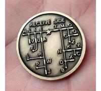 Lafeier CW - Monedas conmemorativas con código morse para principiantes entusiastas de la radio
