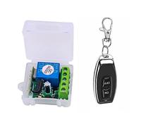 Lafeier Módulo de relé de un solo canal de 12 V CC, interruptor inalámbrico universal, receptor RF + 1 mando a distancia