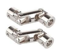 LAFEINA Acoplamientos de cardán de doble cardán de metal de 10 x 10 mm para RC modelo de coche barco (10 mm a 10 mm)