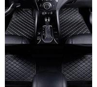 LAFENI Coche Cuero Alfombrillas para DS7 Crossback 2017-2020, Delanteras y Traseras Forro Piso Moqueta Protección Impermeable Esterillas Accesorios,A/Black