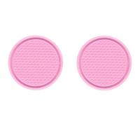LAFENI para Dacia Sandero 3/Sandero Stepway III 2021-2024 Posavasos Coche Goma Portavasos Bebidas Antideslizantes Almohadilla Inserción Tapete de Taza Interiores Accesorios,C/Pink