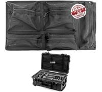 LAFENLIN Organizador de Tapa Mejorado para la Funda Pelican 1510, 5 Bolsillos de Malla para Almacenamiento, Viene con Tornillos, se Adapta a Fundas internas de 20.87 x 11.42 Pulgadas o Fundas rígidas