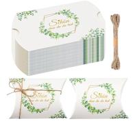 lafo 60 cajas de cojín con texto en alemán «Schön» Das Du Da Bist Pequeñas Bombonera, Comunión, Regalos para invitados de boda