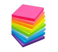lafo 640 notas adhesivas de colores, hoja de notas adhesivas, 76 x 76 mm, 8 colores de notas adhesivas, notas adhesivas autoadhesivas para oficina, hogar, escuela, sesión