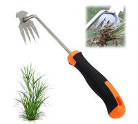 lafo Extractor de malas hierbas de mano de jardinería, dispositivo de eliminación de malas hierbas de acero inoxidable, herramienta de jardinería, rascador de juntas con mango (mango de goma 4