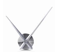 Lafocuse Agujas 3D Reloj de Pared Grande 60cm, DIY Silencioso Mecanico Reloj sin Marco, Solo Agujas Metal Plateado Moderno, Decorativo sin Tictac para Salon Comedor Casa Cocina