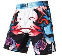 LAFROI Pantalones Cortos de Entrenamiento para Hombre, MMA Cross-Training, con cordón-QJK06 Vengeance Size MD