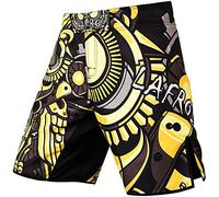 LAFROI Pantalones Cortos de Entrenamiento para Hombre, MMA Cross-Training, con cordón y Bolsillo (LA Time Manager,SM)