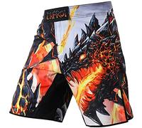 LAFROI Pantalones Cortos de Entrenamiento para Hombre, MMA Cross-Training, con cordón y Bolsillo Melted Wings Size XL