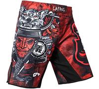 LAFROI Pantalones Cortos de Entrenamiento para Hombre, MMA Cross-Training, con cordón y Bolsillo (Warrior,MD)