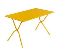 Lafuma Mesa de jardín plegable 120 x 70 x 72 cm Balcony acero amarillo miel