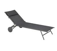 Lafuma Miami II Exterya Plus tumbona Obsidian (gris)