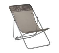 Lafuma Mobilier Maxi - Silla Larga, Color Grafito, Antracita, Ligera, Estable y Ajustable