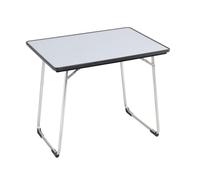 Lafuma Mobilier Mesa de jardín Plegable, 80x57 cm, Resistente a la Intemperie, Fidji, Carbón (Gris), LFM1487-3631