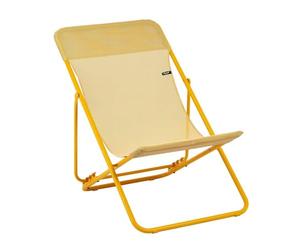 Lafuma MOBILIER Miel LFM5170_9987-5 - Tumbona plegable multiposición, ancho 58 cm, Maxi Transat Batyline Iso