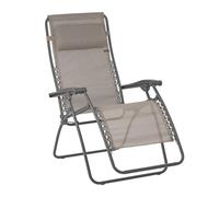 LAFUMA MOBILIER Tumbona Relax, Plegable y Ajustable, Sistema de Cordones, RSXA, Texplast, Color: Castaño, LFM2045-9147