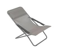 Lafuma Transabed Batyline® Iso - Tumbona plegable multiposición (marrón tierra - tubos titanio)