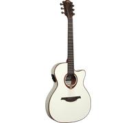 Lag Guitarra Acústica Auditorium Slim Cutaway Tramontane 118 A/E Electroacústica con Previo Astro-Lag Ivory White