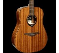 LAG Guitarra Acústica Dreadnought Tramontane 98 - Tapa Maciza de Caoba, Fondo y Laterales de Caoba