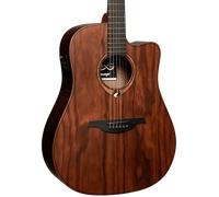 LAG Guitarra Acústica Electroacústica Dreadnought Cutaway A/E Natural Satinado Sauvage Lag