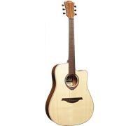 LAG Guitarra Acústica Electroacústica Dreadnought Cutaway Tramontane 70 A/C con Tapa de Abeto Engelmann Macizo Natural