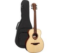 LAG Guitarra Acústica Lâg Travel Spruce Natural Folk Tapa Abeto Engelmann Macizo Fondo Y Aros Caoba Brillante 6 Cuerdas