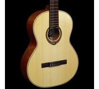 LAG Guitarra Clásica Occitania 88 - 4/4 Natural Brillante Tapa Maciza Abeto Engelmann