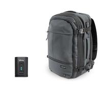 Lagart Mochila de Viaje con Bomba de Vacío, 20-42L (Incluye Bomba de Aire), Compartimento para Portátil, Resistente al Agua, gris Mate