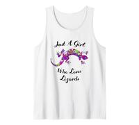 Lagartija Just A Girl Who Loves Lizards Outfit Lizard Lover Camiseta sin Mangas
