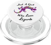 Lagartija Just A Girl Who Loves Lizards Outfit Lizard Lover PopSockets PopGrip para MagSafe