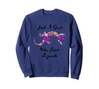Lagartija Just A Girl Who Loves Lizards Outfit Lizard Lover Sudadera