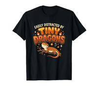 Lagarto dragón Barbudo fácilmente distraído por pequeños Dragones Camiseta