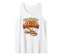 Lagarto dragón Barbudo fácilmente distraído por pequeños Dragones Camiseta sin Mangas