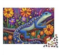 Lagarto Puzzle Imposible,desafío para Adultos Abstract Art Juego Educativo 1000 Piezas Obra De Arte De Juego De para Adultos, Regalos A Partir De 14 Años 1000pcs (75x50cm)
