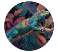 Lagarto Sitting on A Branch in The Jungle Rompecabezas para Adultos 1000pcs (67.5x67.5cm) Juegos EduGatoivos De Decoración del Hogar