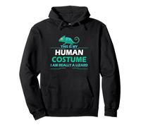 Lagartos Humor This Is My Human Costume Halloween Lagarto Sudadera con Capucha