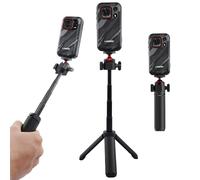 LAGENIO Eagle Pro Handheld Trípod - Selfie Stick 2 en 1 y Mini Trípode para Eagle Pro 5G Mini Rugged Phone, Cabeza 360 °, Cold Shoe, Accesorios GoPro DJI Insta360