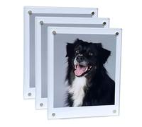 LAGIPA Polaroid - Portarretratos magnético de 3.5 x 4.25 pulgadas, marco de fotos con imán para nevera, para películas Polaroid Now i-Type/600/SX-70/OneStep+/Instax Wide 300/200/210 (paquete de 3)