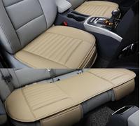 LAGNY Respirable Masaje Cojín de Asiento de Coche para Audi Q2 Q3 Q3-Sportback Q4 Q4-Sportback Q5 Q5-Sportback Q7 Q8, Cojín Antideslizante Alivia Presión de Cadera,A Warm Beige-Full Set