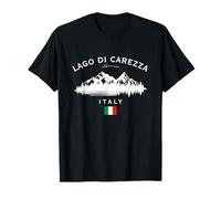 Lago Carezza Italia Karersee South Tyrol Lago Bandera italiana Camiseta