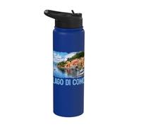 Lago Como Italia Pincel Print Stainless Steel Insulated Water Bottle
