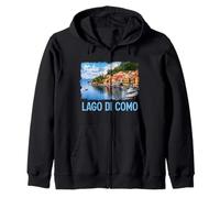 Lago como Italia Pincel Print Sudadera con Capucha